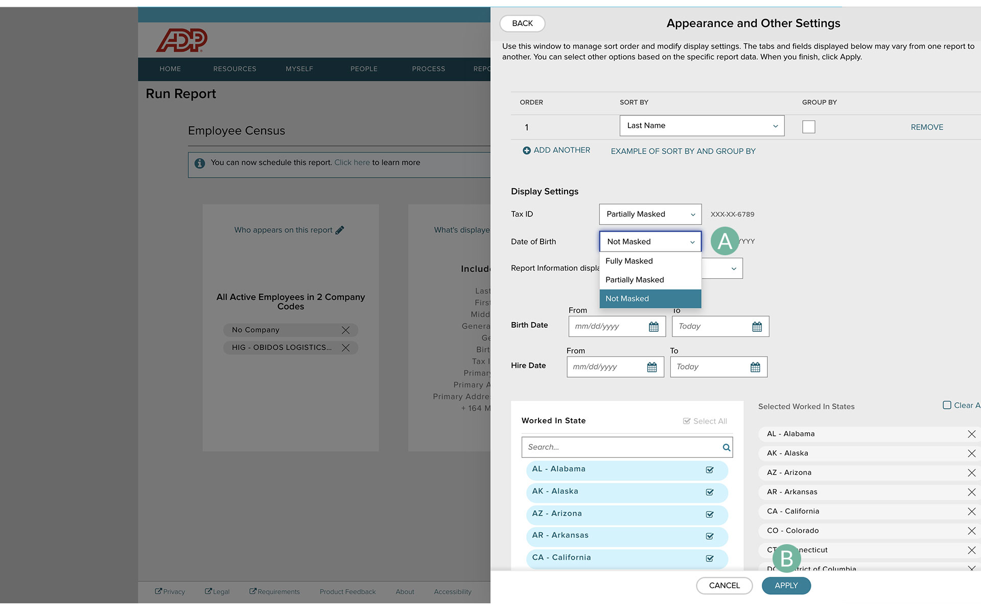 Step 2e – screenshot